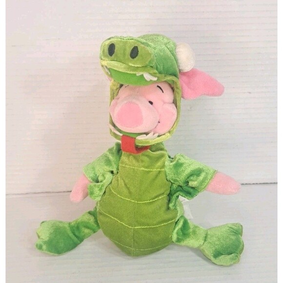 Disney Winnie the Pooh Plush Lot 8" Piglet Dragon, Tigger Pirate, Pooh as Tigger - Picture 3 of 15